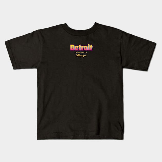 Detroit Kids T-Shirt by Delix_shop